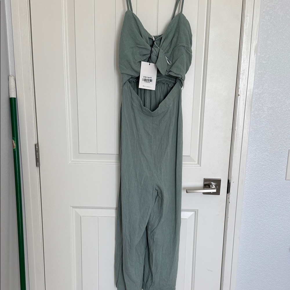 Hello Molly Sage Green Jumpsuit